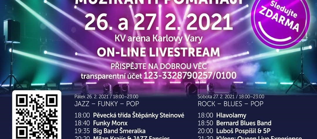 Město Karlovy Vary vás zve na on-line koncerty z KV ARENY