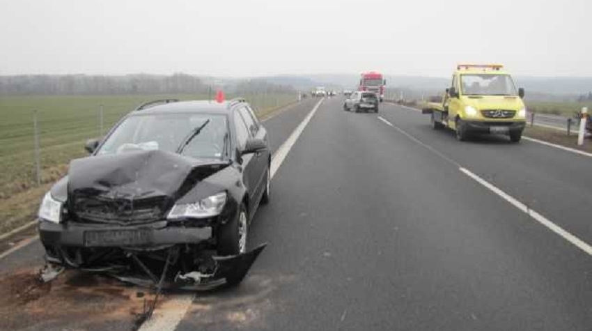 Dopravní nehoda na dálnici D6