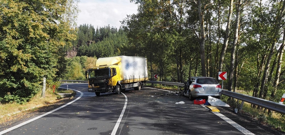 U Kozlova došlo k vážné dopravní nehodě