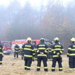 Cvičení záchranných složek s únikem nebezpečné látky