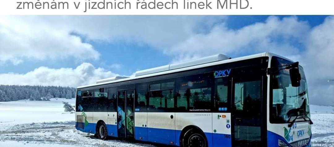 Změny v jízdních řádech linek MHD v Karlových Varech
