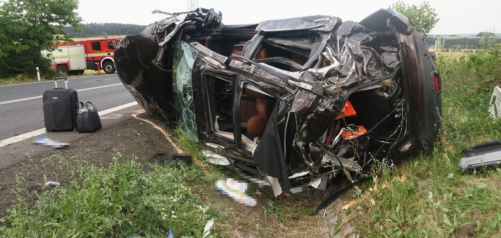 Při dopravní nehodě u Verušiček byly zraněny dvě osoby