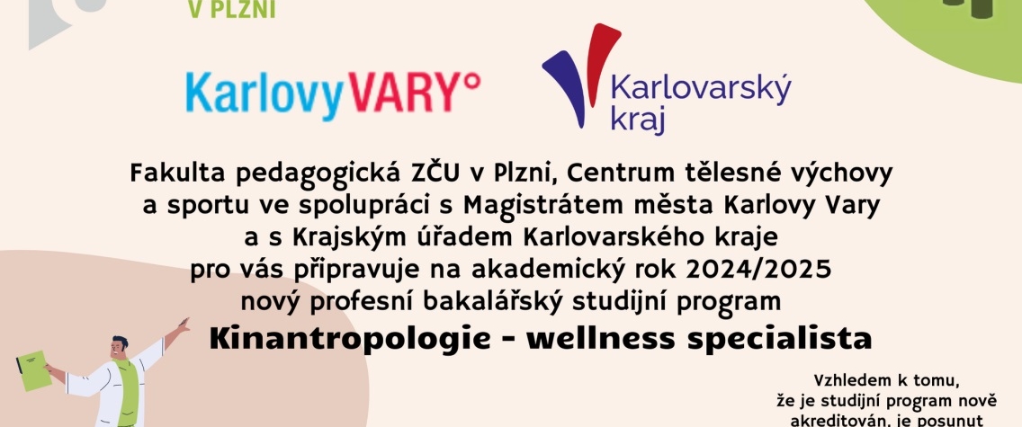 Studujte vysokou školu v Karlových Varech. Bakalářský profesní studijní program Kinantropologie – wellness specialista