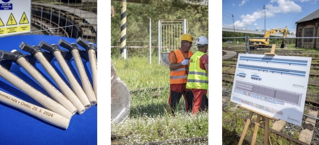 České dráhy zahájily stavbu nové opravárenské haly v Chebu