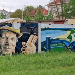 Neznámý vandal poškodil graffiti u sokolovského kláštera