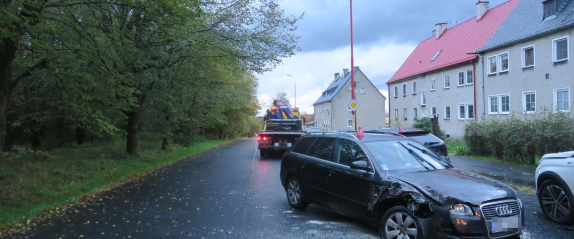 Dopravní nehoda v Aši. Řidič byl pod vlivem alkoholu