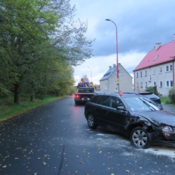 Dopravní nehoda v Aši. Řidič byl pod vlivem alkoholu