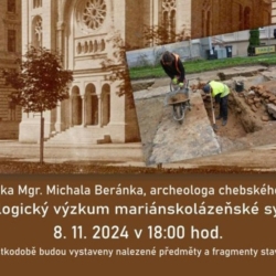 Archeologický výzkum mariánskolázeňské synagogy – přednáška v městském muzeu,