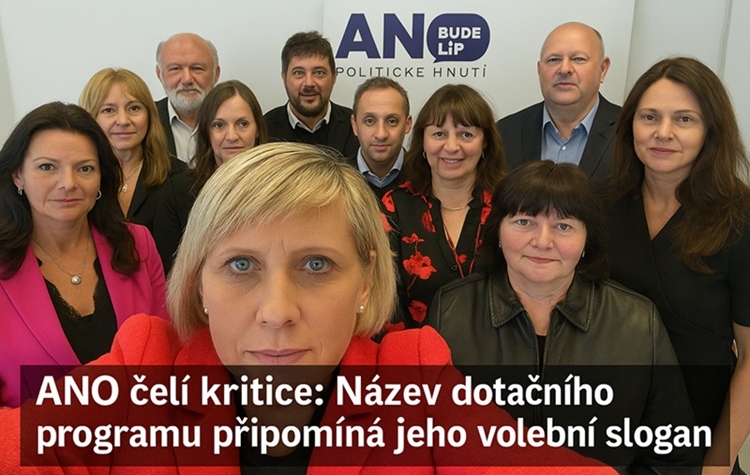 ANO čelí kritice: Název dotačního programu připomíná jeho volební slogan