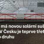 Cheb má novou solární sušárnu kalů. V Česku je teprve třetí svého druhu