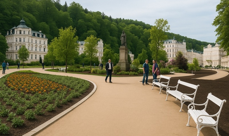 Karlovy Vary - Sady Karla IV. prochází výraznou proměnou
