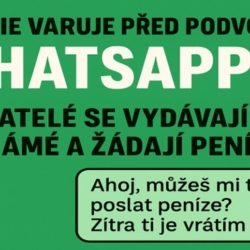 Policie varuje před podvody na WhatsAppu