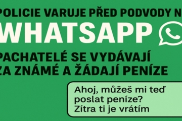 Policie varuje před podvody na WhatsAppu