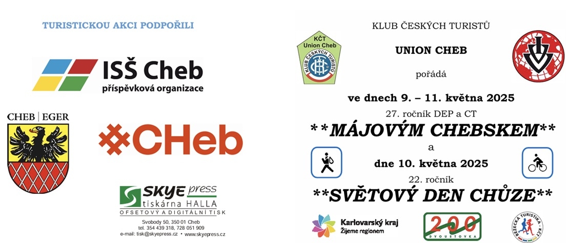 Pozvanka na pochod Majovym Chebskem