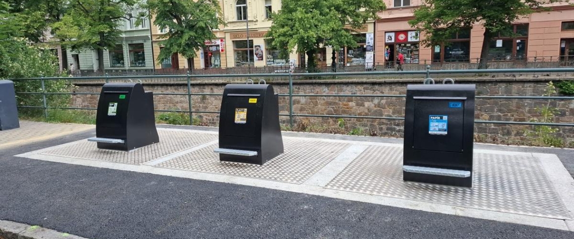 V Karlových Varech zprovoznili dvě stanoviště podzemních kontejnerů na separaci