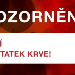 Karlovarská nemocnice se potýká s vážným nedostatkem krve