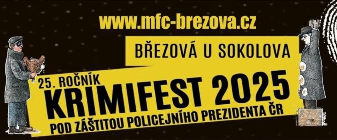 Po roce se opet muzete tesit na akci KRIMIFEST BREZOVA 2025 Po roce se opět můžete těšit na akci Krimifest Březová 2025