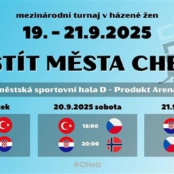 Pozvánka na turnaj v házené žen O štít města Chebu
