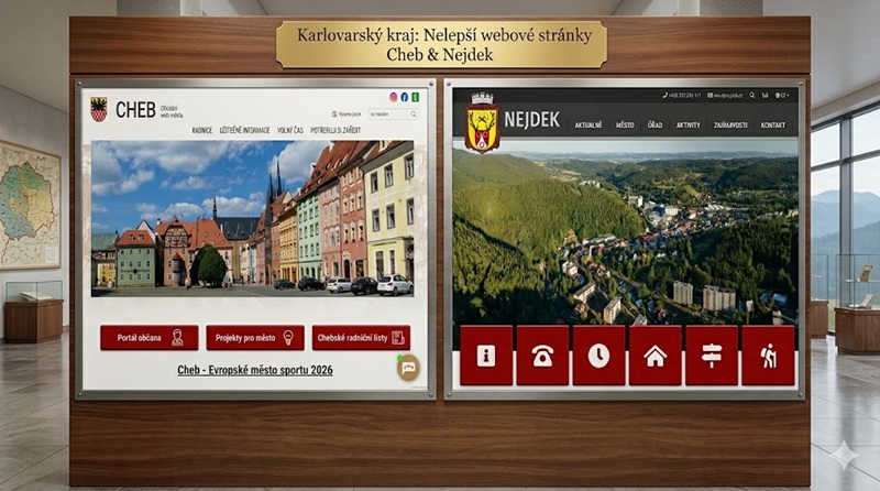 Města Cheb a Nejdek mají nejlepší webové stránky v kraji