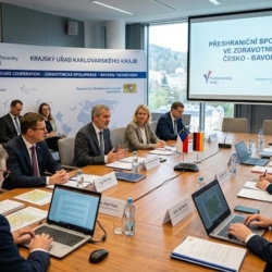 Na kraji se jednalo o rozvoji přeshraniční spolupráce v oblasti zdravotnictví